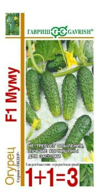 Огурец Муму F1 серия 1+1 корнишон (Россия)