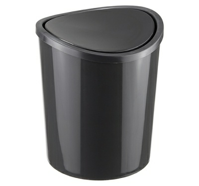 Ведро мусорное настольное 1.6 л, графитовый, IDEA М 2490 (Россия)
