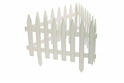 Декоративный забор Gotika N3 50012 7шт длина 3.10м белый (Беларусь) 