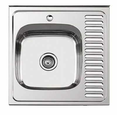 /Мойка L96060-6R Ledeme, глянец, нерж. сталь,правая(Китай)/