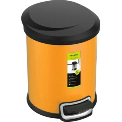 Ведро для мусора оранжевое 5л Ledeme (Китай)