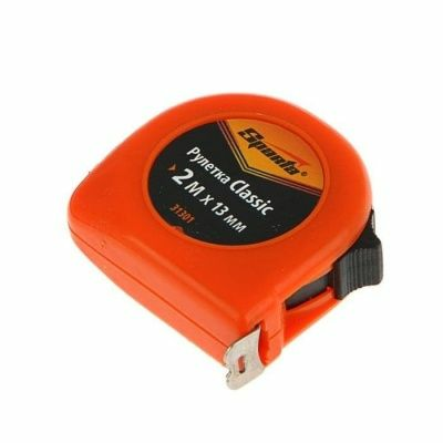 Рулетка Classic 2м*13 мм пластиковый корпус (Китай)