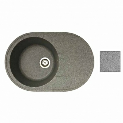 Мойка кухонная RONDO грей в комплекте с сифоном (Беларусь)