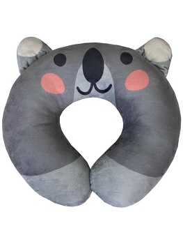 Подушка дорожная MATEX CUTIE LINE серый  37х35х9 арт.27-195 (Китай)