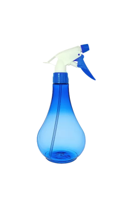 Флакон с распылителем прозрачный голубой Груша 570 мл  Арт. 06-928 (Китай)