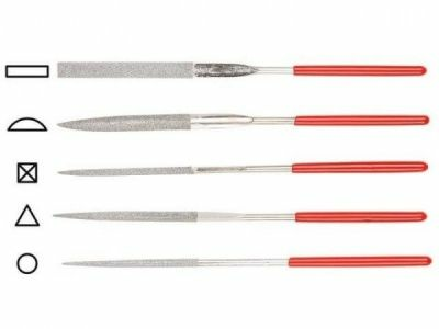 Набор надфилей алмазных 140х50х3мм 5шт. STARTUL PROFI (ST4046-5)