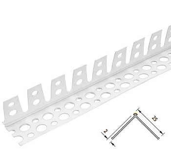 ЕвроУгол штукатурный арочный Идеал 2 мм 2,5м (Россия)
