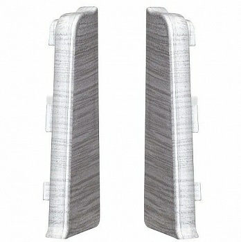 Заглушка для плинтуса ПВХ Arbiton Indo 41 Алюминий светлый, правая (Польша) в Борисове