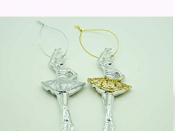 Подвеска пластиковая Балерина 13,5см TG57415-MIX (Польша)