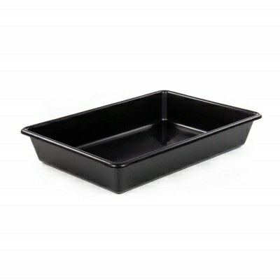 Лоток прямоугольный №10 9 л, 480х330х82 мм, черный, Полесье 73488 (Беларусь)
