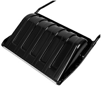 Движок для уборки снега пластиковый, 690х470х1420 мм, стальная рукоятка Сибртех 61642 (Россия)