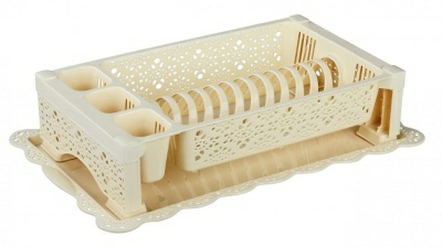 Сушилка для посуды Кружево, бежевый, Альтернатива М6284 (Россия)