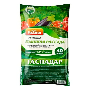 Почвогрунт Пышная рассада 40л (Беларусь)