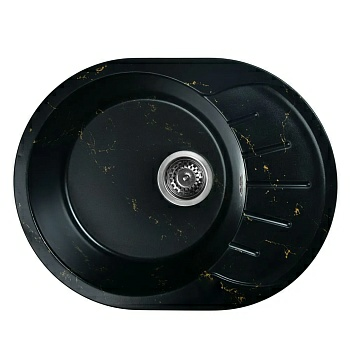 Кухонная мойка Wisent WA03-14 черно-золотой (без сифона) (Беларусь)