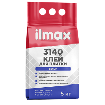 Клей для плитки белый ilmax 3140 5кг  в Борисове