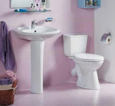 Унитаз-компакт Бриз 1WH302138 с диагональным выпуском (Россия)