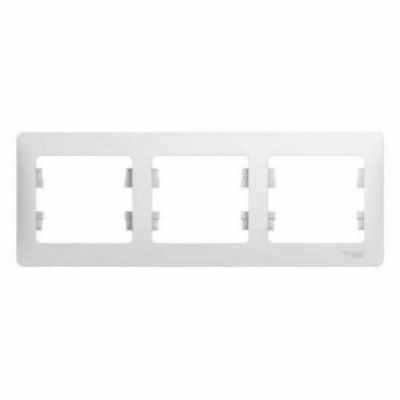 Рамка-3 Glossa горизонтальная (белая) (Латвия)