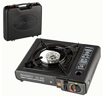 Плита настольная газовая портативная ENERGY GS-300 (2 типа подключения) (Россия)