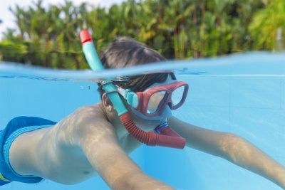 Набор для подводного плавания пластмассовый детский Pike маска + трубка (Китай)