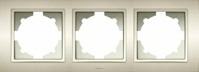 Рамка Zena 3-местная титаниум (Турция)