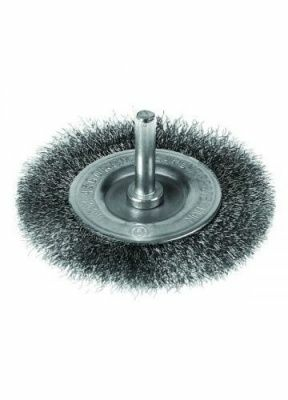 Щетка зачистная со стержнем для дрели из витой проволоки 100 мм