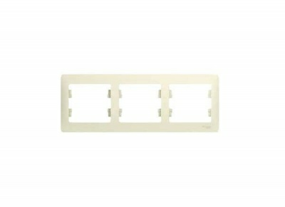 Рамка-3 Glossa горизонтальная (бежевая) (Латвия)