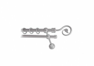 Карниз 16мм+16мм двухрядный Сатин гладкий 2,0м (Китай)