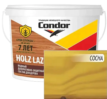 Лак ВД-АК защитно-декоративный «Holz Lazur Aqua» ведро 0,9 кг (Беларусь) в Борисове