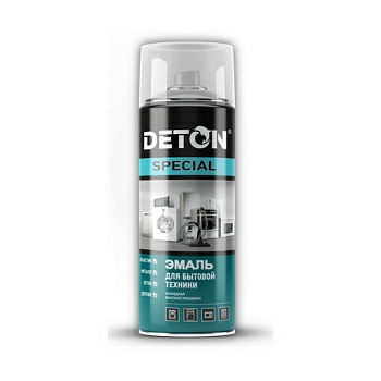Эмаль алкидная для бытовой техники, белый, аэрозоль 520 мл, DETON