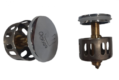 Механизм клик-клак с сеткой-фильтром для выпуска сифона умывальника (Россия)