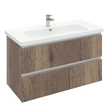 Тумба подвесная ELECTRA 100 дуб Рока под умывальник Creavit Ideal 100 (Беларусь)