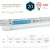 Лампа светодиодная LED T8 20W 840 G13 1200мм ЭРА (Китай)