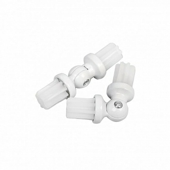 Соединитель угловой 19мм. белый глянец (Китай)