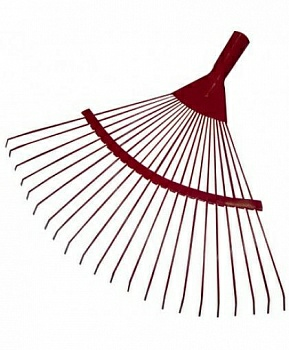 Грабли веерные проволочные 22-зуб крашеные усиленные (Россия)