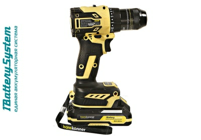 Аккумуляторная дрель Hanskonner HCD2065BLC(Китай) 