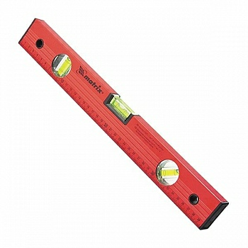 Уровень алюминиевый 1000мм, 3 глазка, красный, линейка Matrix (Китай) Уровень алюминиевый 1000мм, 3 глазка, красный, линейка Matrix (Китай)