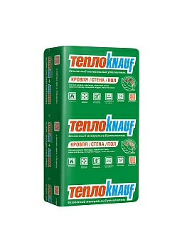  Плиты тепло- и звукоизоляционные минераловатные ТеплоКНАУФ для коттеджа KNAUF TS 037 Aquastatik 1230х610мм (Россия)