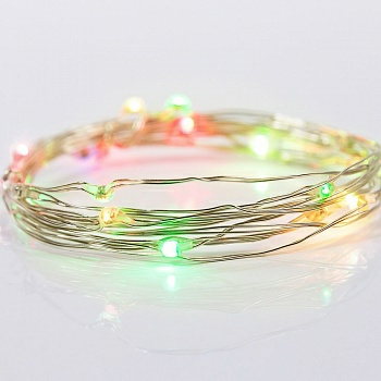 Гирлянда светодиодная "Роса" 2м, 20 диодов, цвет RGB 303-009 (Китай)