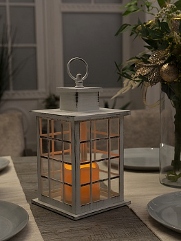 Фонарь садовый ЧУДЕСНЫЙ САД 713  "Дрезден" белый (Китай)