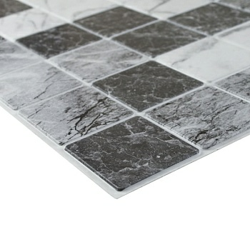 Панель ПВХ Плитка "Травертин серый" 957х482мм (Россия)