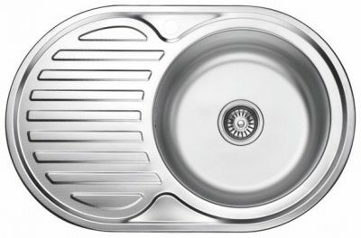 /Мойка L67750-6R, Ledeme, декор, нерж. сталь, права(Китай)/