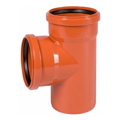 Тройник для наружной канализации  ПВХ 160/160/87 KGEA GER (Россия)