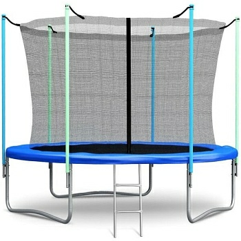 Батут с внутренней сеткой и лестницей стандартные стойки безопасности Bebon Sports (Китай)