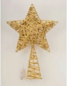 Новогоднее украшение "Звезда на елку" V5032 (Китай)