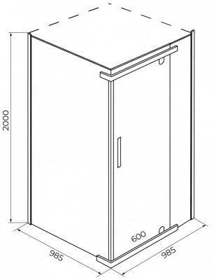 Душевой уголок Iva E1SC100C 100x100 (Россия)