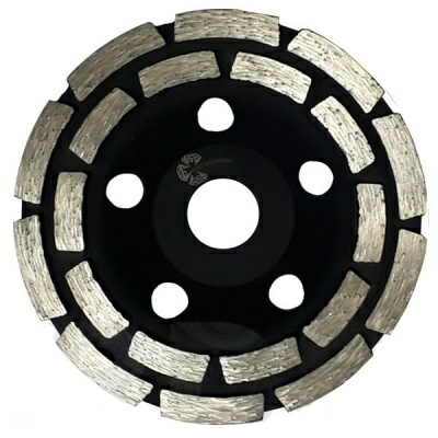Алмазная чашка d 125мм сегментная двухрядная TRIO DIAMOND (Россия)
