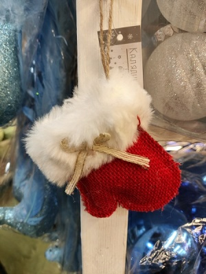 Украшение подвесное Калядны час Xmas shapes 9см O5312-144 (Китай)