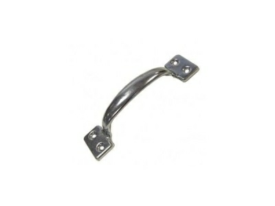 Ручка-скоба 90 мм цельнотянутая, белый цинк (Россия)