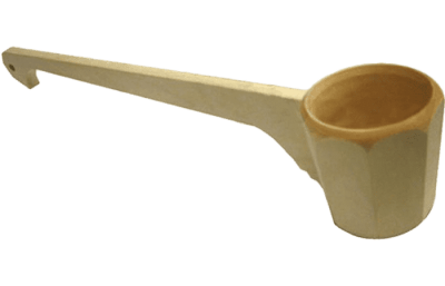 Ковш-черпак 0,25л граненый с горизонтальной ручкой "Банные штучки" (Россия)