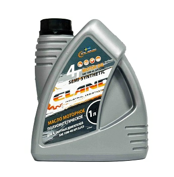 Масло моторное полусинтетическое для 4-тактных двигателей марки SAE 10W-40 API SJ/CF 1 л ELAND (Россия)